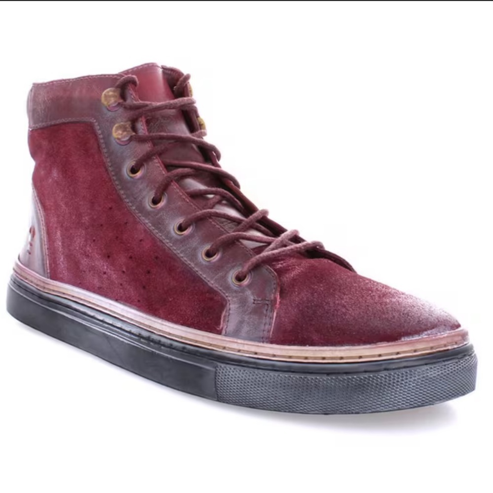 Bed Stu Roan Mac II Leather High-Top Sneakers Bordo (Like New) - Picture 2 of 15